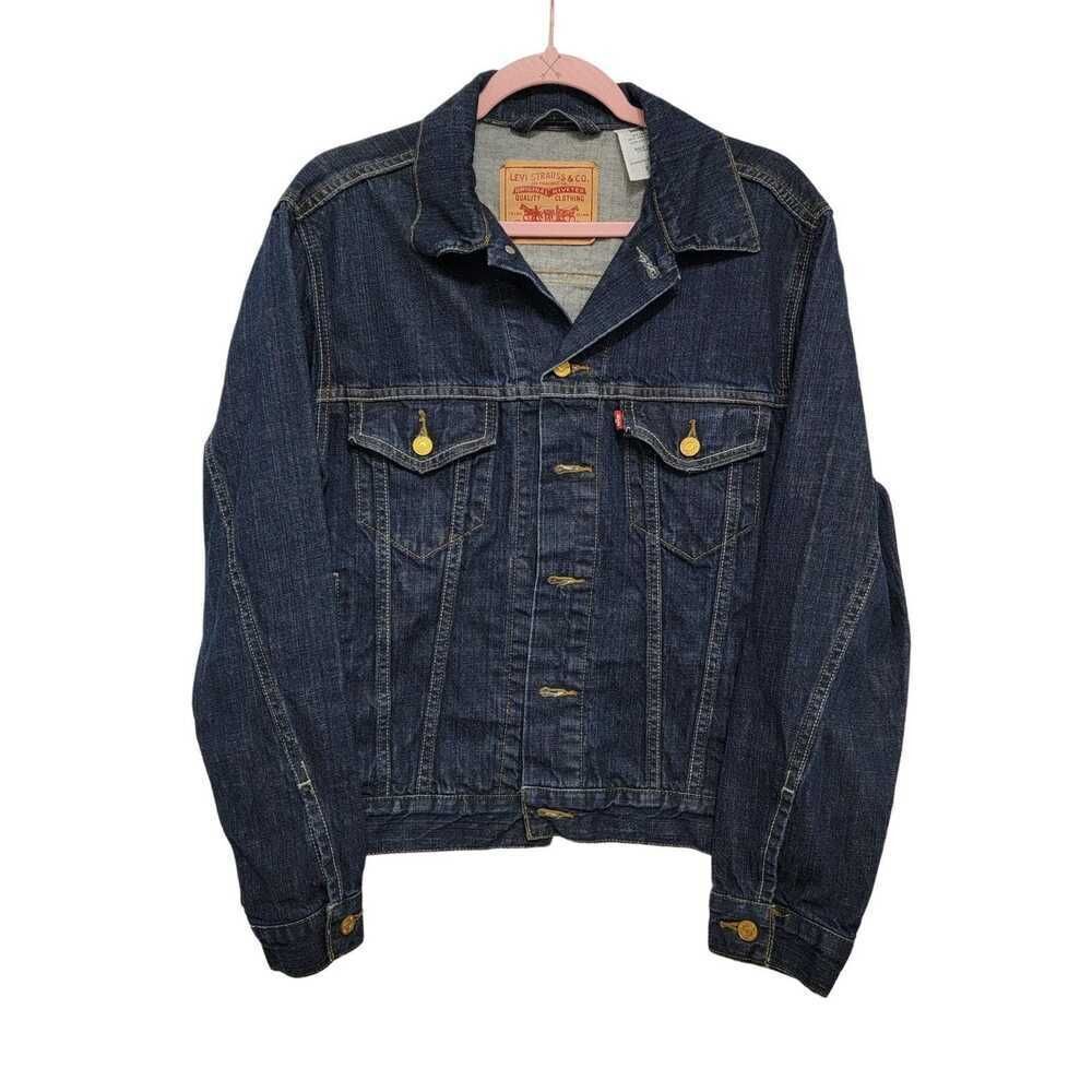 Levis Dark Wash Trucker Jacket